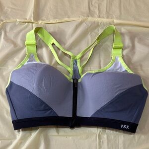 VSX Sports Bra with Gray and Neon Accents